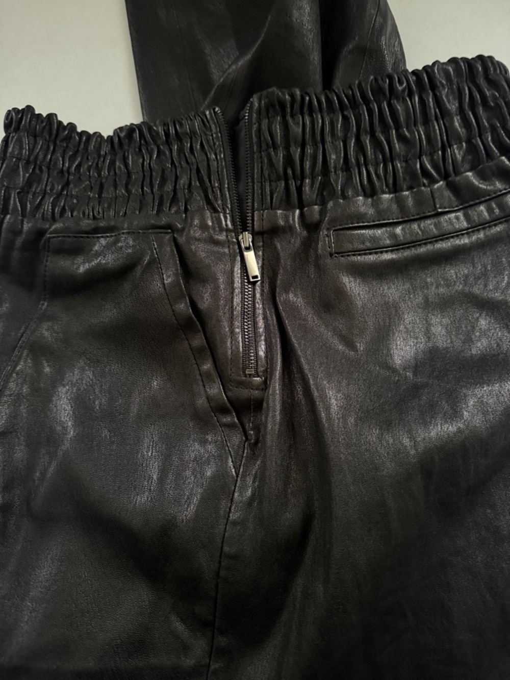 Jason Wu Black High Waist Soft Leather Pants - Picture 5 of 7